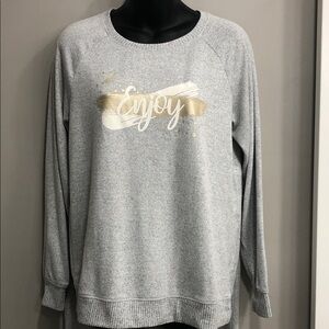 Reitmans Two-Piece Pajama Set – Size Small – Heather Gray